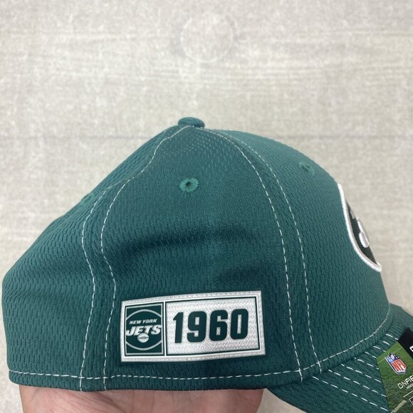 New York Jets Cap New Era NFL 100 Fitted S/M Hat Embroidered Logo Football - Picture 11 of 16